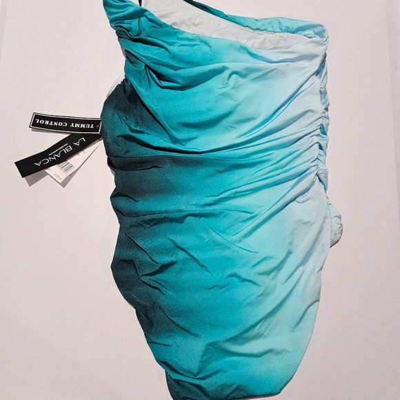 La Blanca Ocean Oasis One Shoulder One Piece Swimsuit - Picture 8 of 11